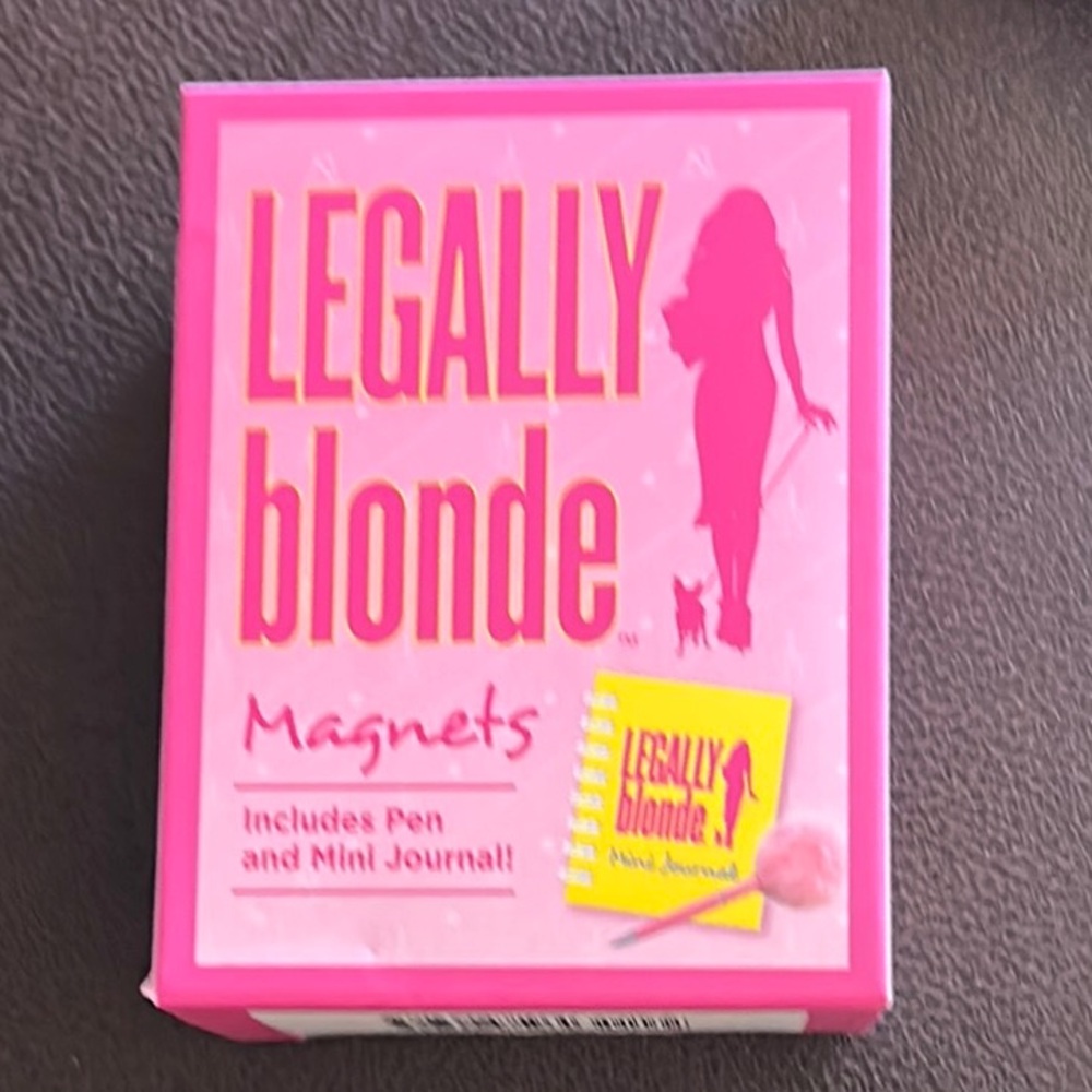Legally Blonde Magnet Set with Pen and Journal